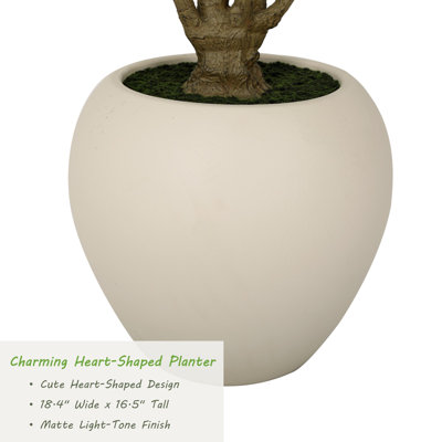 5/6/7/8/9ft Grand Artificial Olive Tree in White Planter - Large Faux Multi-Trunk Floor Plant for High Ceilings - Minimalist & Modern