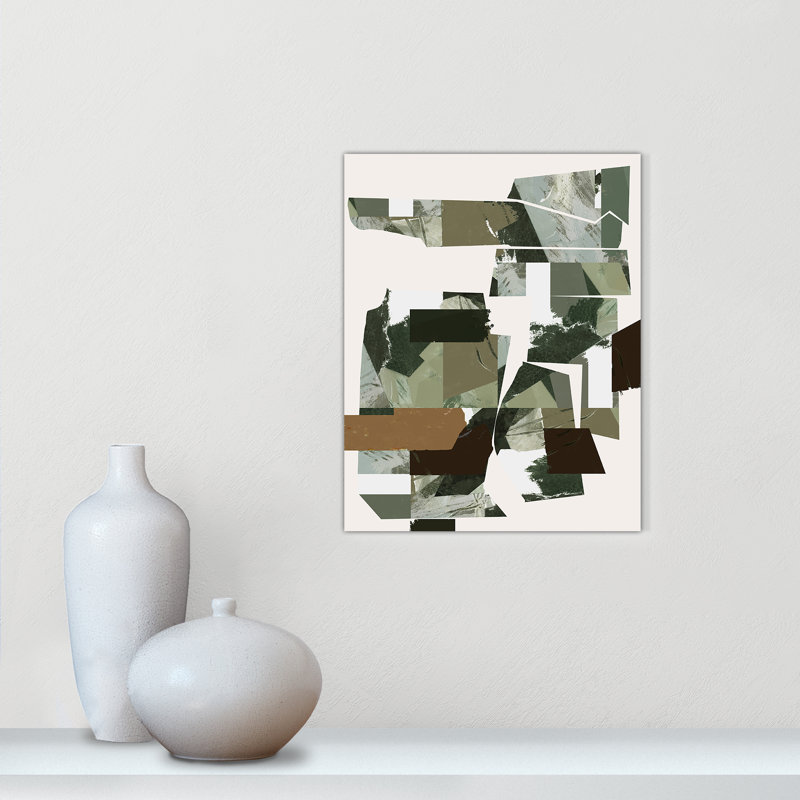 «Green Endeavour I Print» par Cartissi, 11'' W x 14'' H, Toile tendue, No Frame