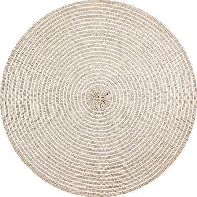 Round Jailyn Vinyl 2.8mm Vinyl, Phthalate Free With Exclusive Printed Designs. Area Rug