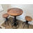 Parkwoods Pine Solid Wood Top Four Leg Dining Set-1398488341-1342205846