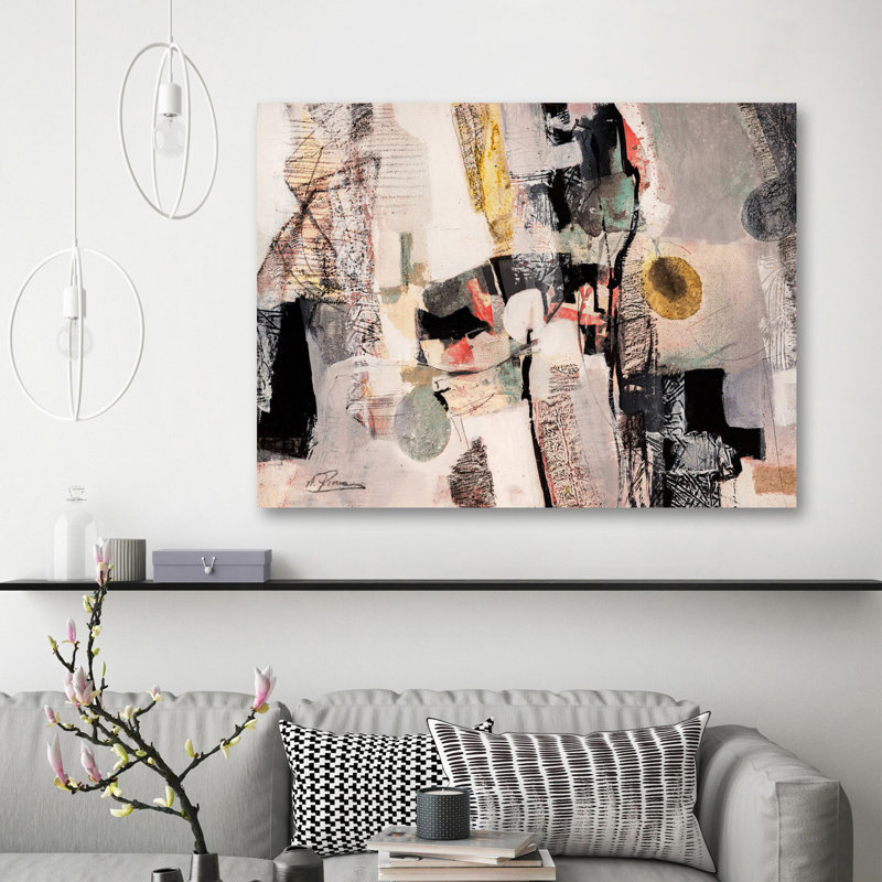 Abstract Tranquility by Arthur Pima - Wrapped Canvas Painting, 60cm H x 80cm W x 4cm D