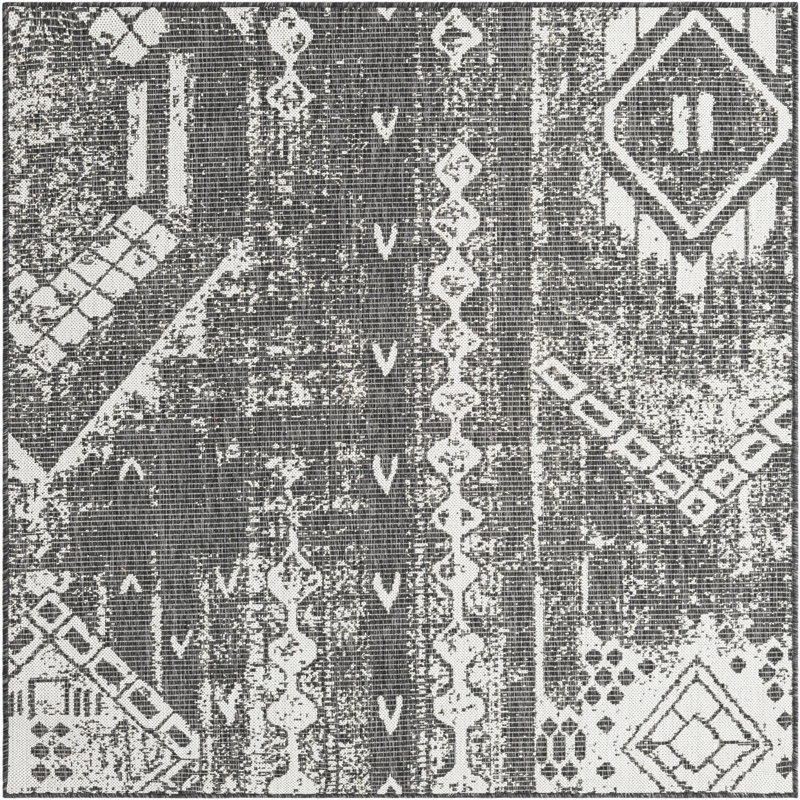 Wilmslow Geometric Indoor / Outdoor Rug, Square 5'3"