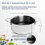 Lexi Home Modern Kitchen Basics 4.8 Quarts Non-Stick Stainless Steel Soup Pot
