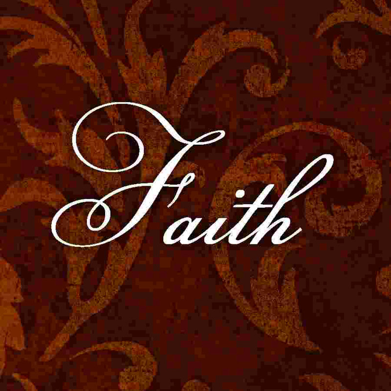 «Brown Faith», reproduction sur toile tendue, L 12 po x H 12 po
