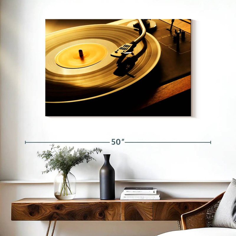 Abarca Spinning Record, 26" H x 39" W