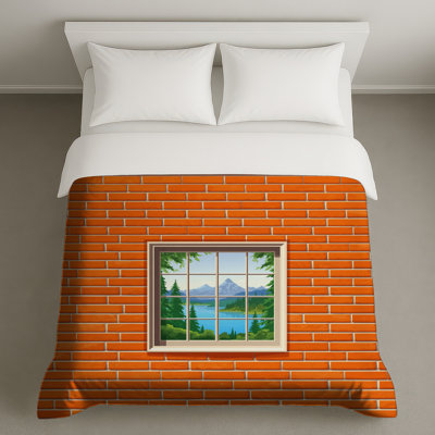 Housses de couette pour fenêtre en brique