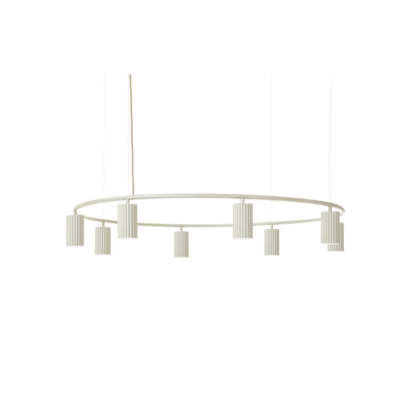 Donna Circle, 126.25" H x 39.37" W x 39.37" D, Linen