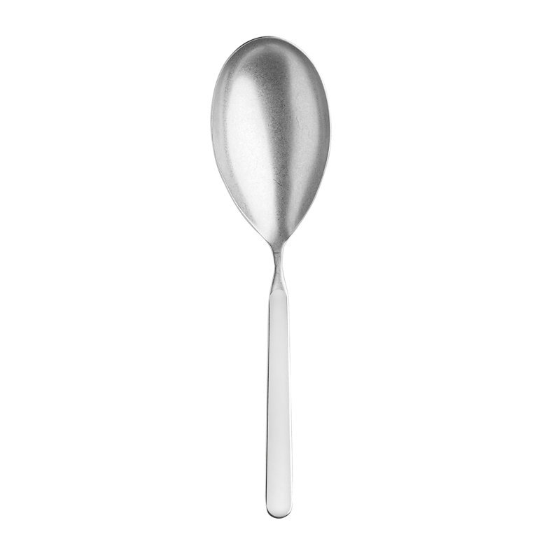Fantasia Pewter Risotto Spoon - Sesame, Porcelain