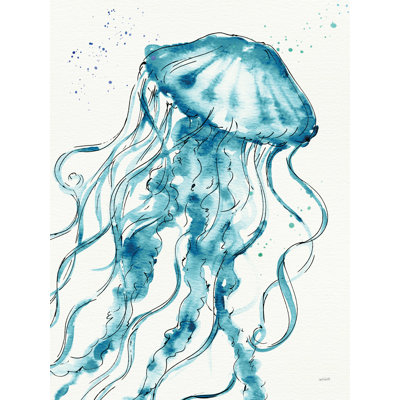«Deep Sea X V2 Teal» par Anne Tavoletti - reproduction d'art sur toile tendue