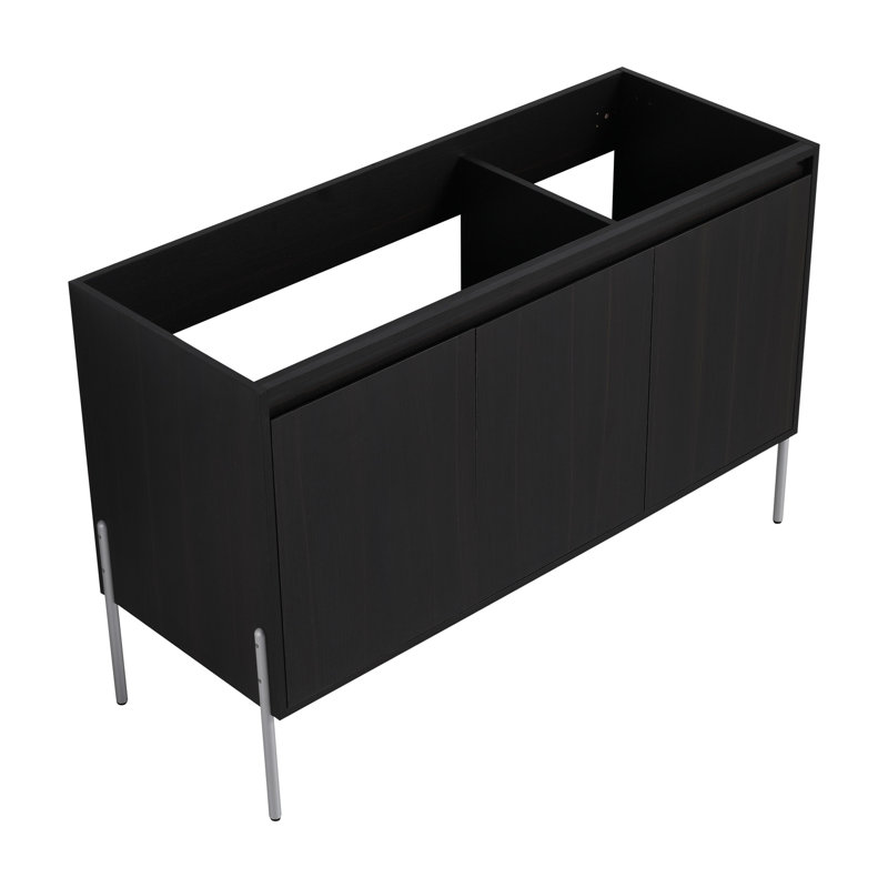 Meuble-lavabo autoportant 48 po avec portes à fermeture douce 48 po - évier inclus