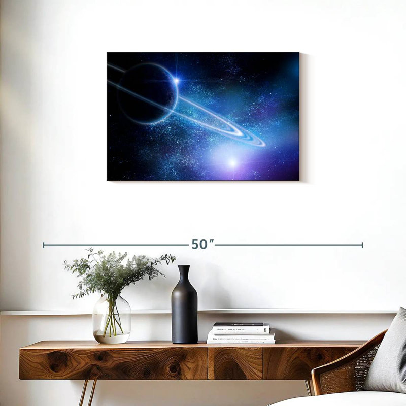 Oberle Ringed Saturn, 20" H x 30" W