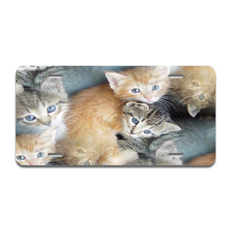 Kittens Aluminum Plate Frame