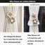 Rustic Flower Braided Rope Curtain Tiebacks
