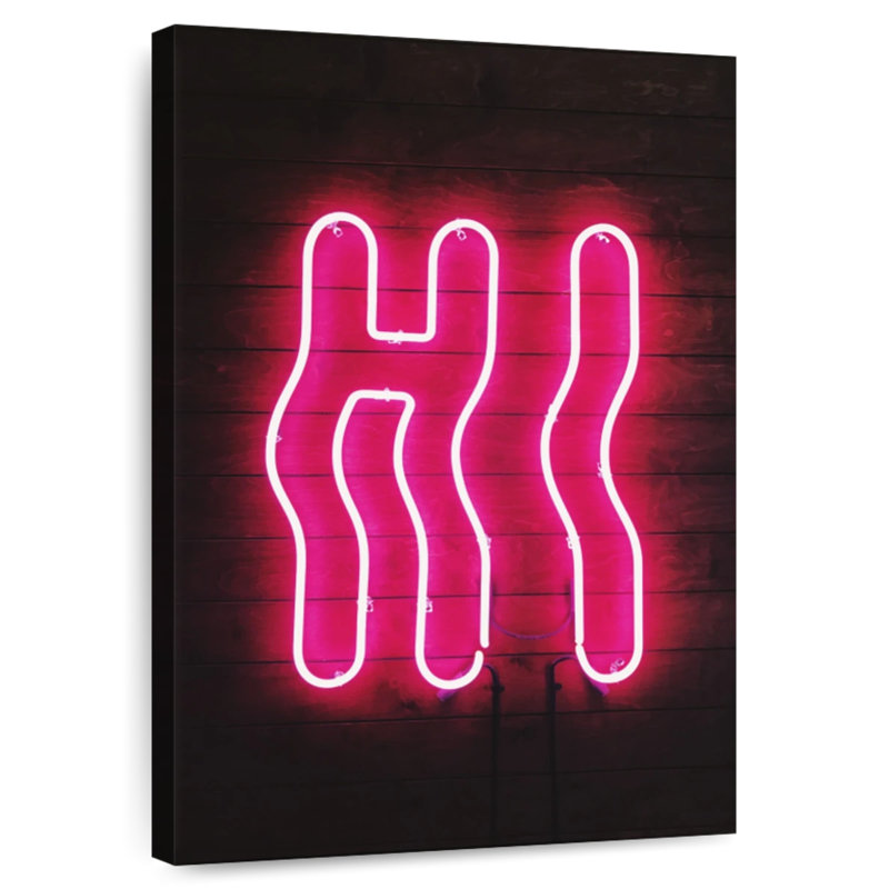 Hi Hi Neon Sign, H 48 po x l 32 po