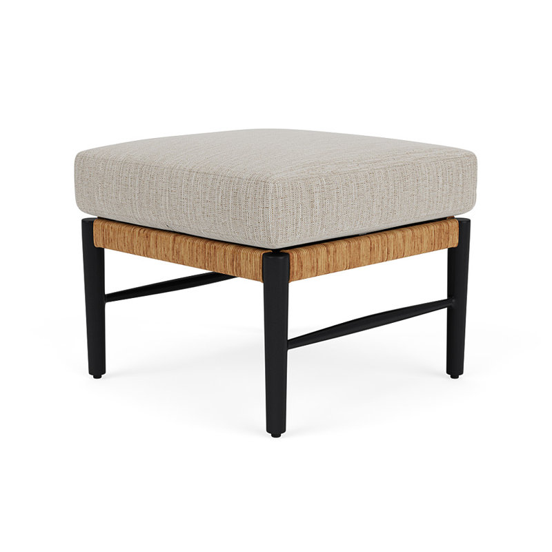 Galloway Outdoor Ottoman, Friendly Flax