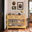 43.3" Sofa/Console Table - With 3 Top Drawers And 2 Open Shelves, Farmhouse Style-179112221