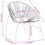 Garden Chair Set 3 Pcs Poly Rattan-814173