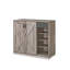 Armoire à chaussures en chêne gris rustique à finition toski