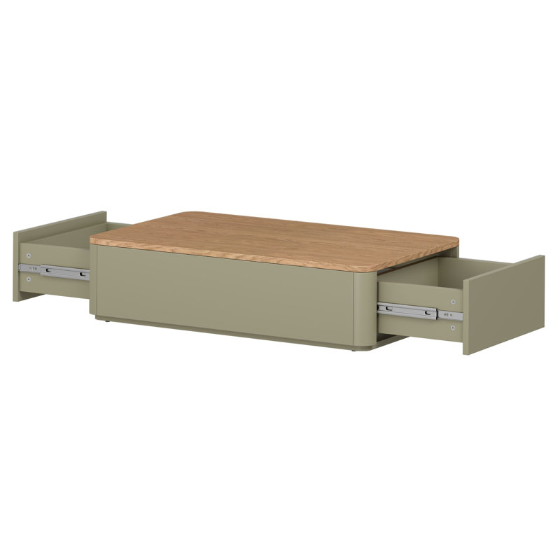 Blackett Coffee Table with Storage, Green