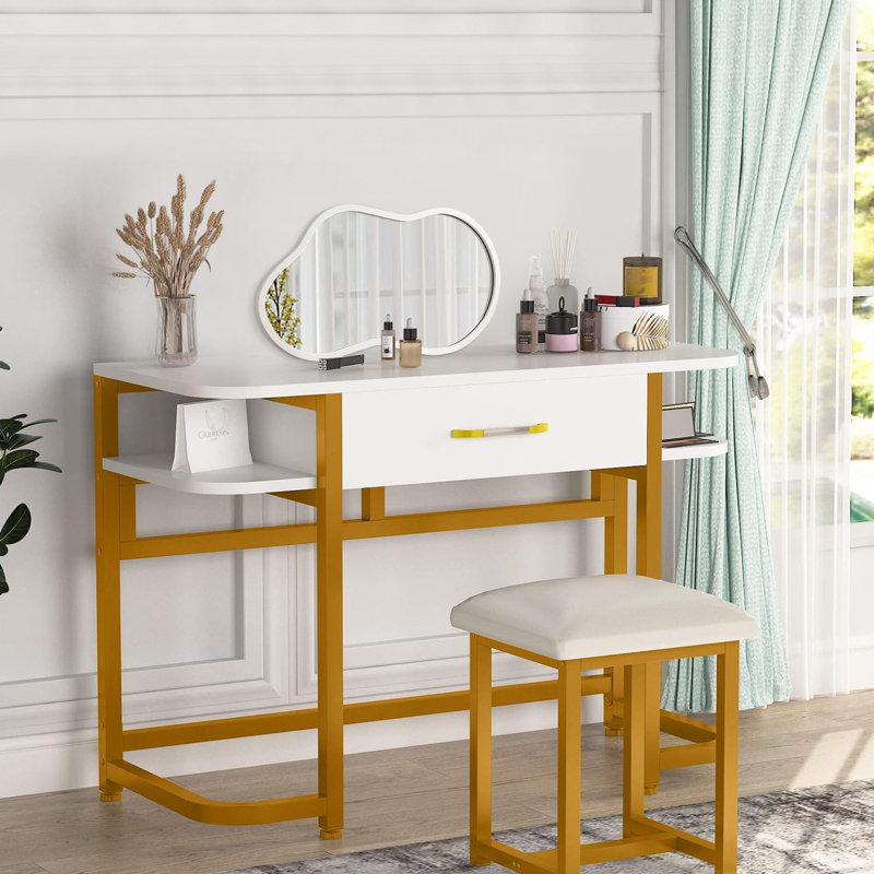 Irregular Mirror, White