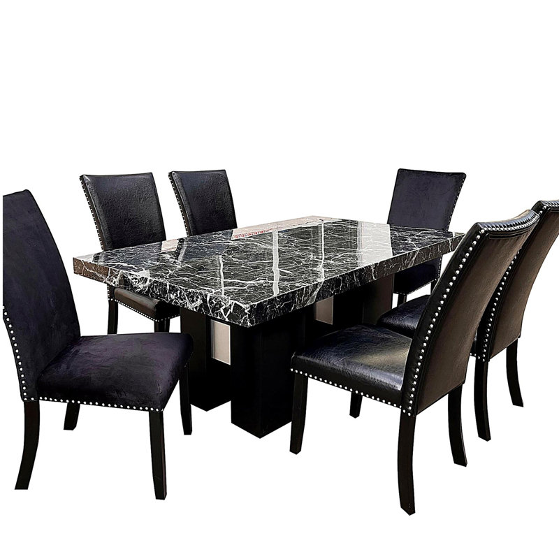 CHAISES NOIR JHOANNA (ENSEMBLE DE 2)