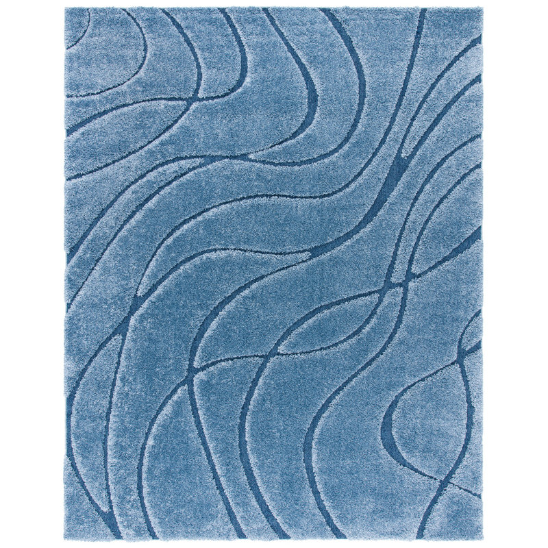 Tapis crème / beige Ashal, Blue, Rectangle 6 pi x 9 pi