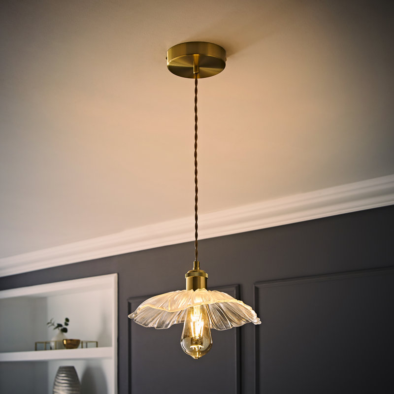 Cassia 1 - Light Plated Shaded Pendant, Yes