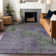 Machine Washable Indoor/Outdoor Christain ACN1361 Purple Rug