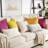 Velvet Pompom Collection Silky Velvet Series Pom Pom Decorative Throw Pillow(Set of 2)-683941475-707584489