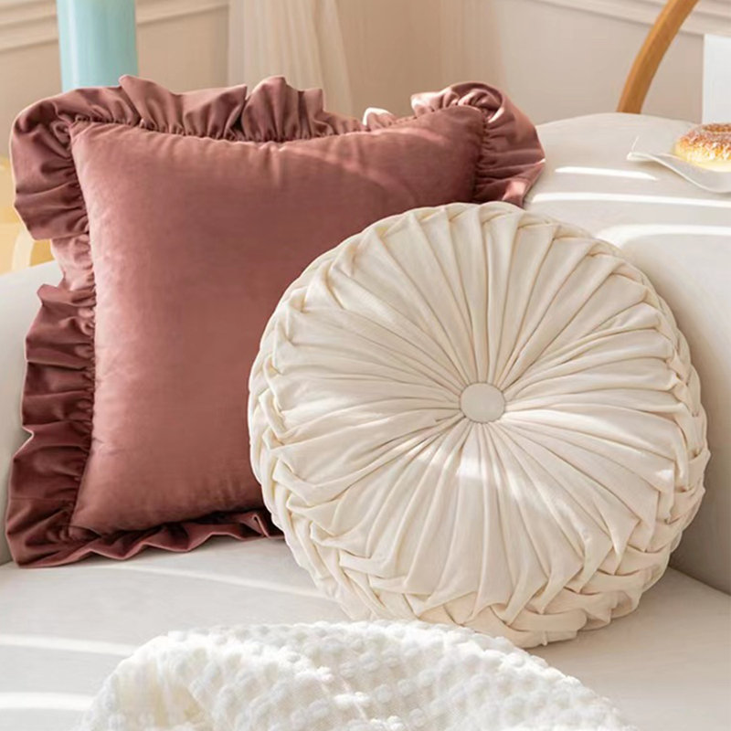  Coussin en velours, Blanc