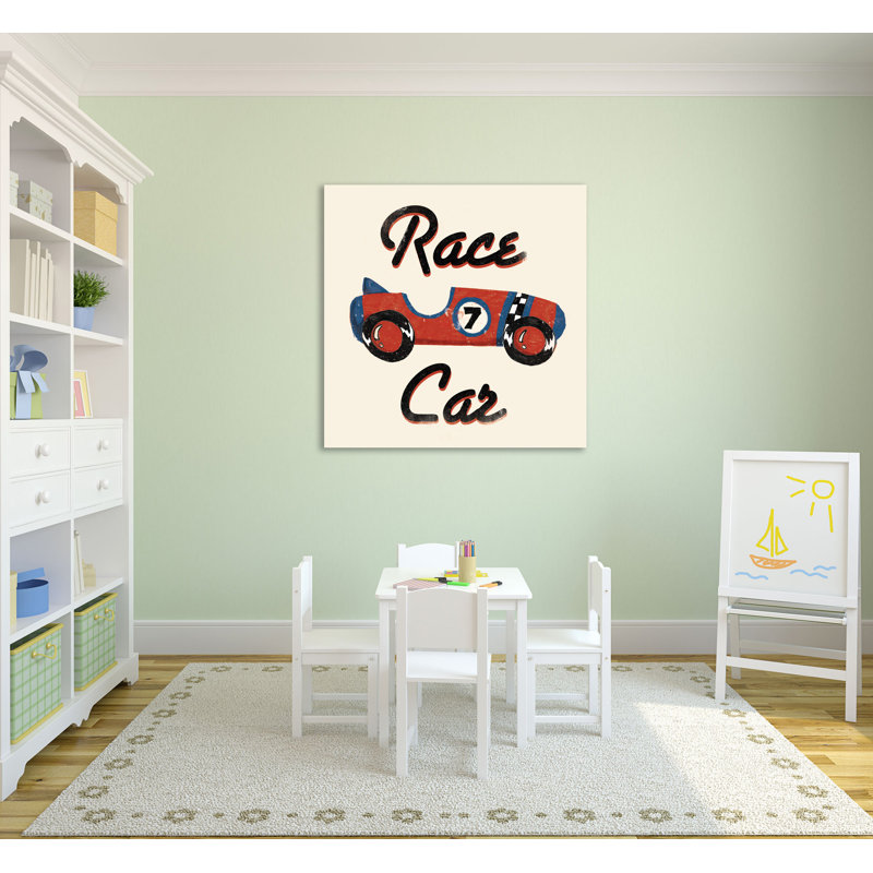 «Race Car», toile tendue par Jace Gray, H 30 po x l 30 po x P 1,5 po