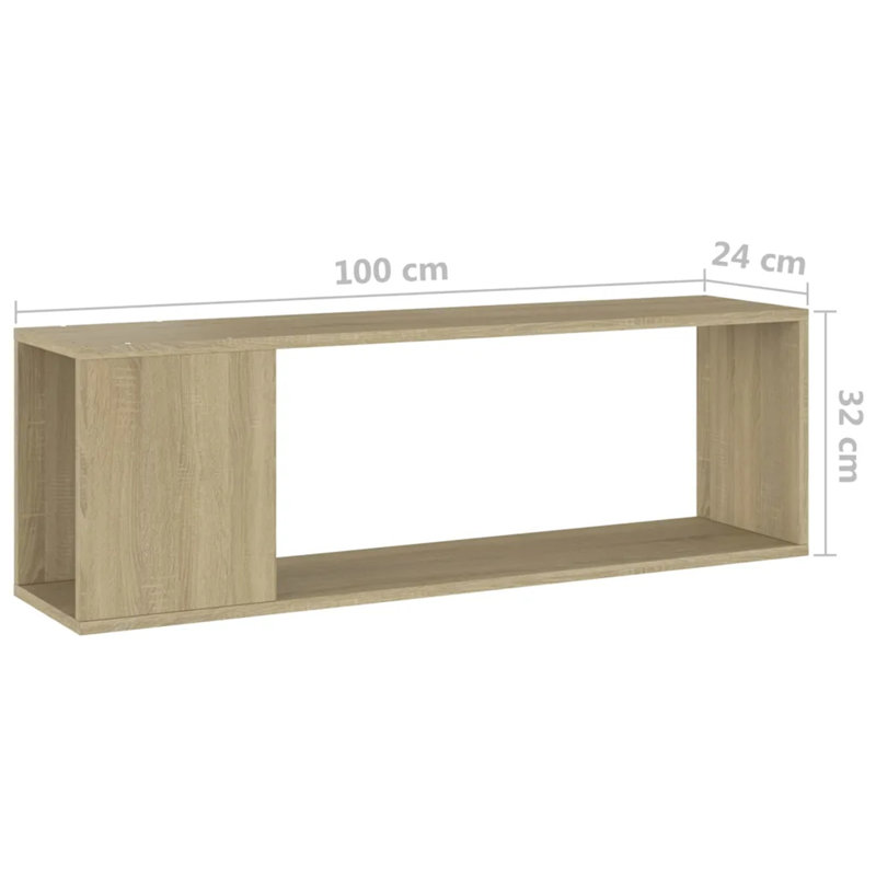 Azeeza Unfinished TV Stand, Sonoma Oak