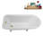 62" Streamline Clawfoot Tub,Tray,Drain, Clawfeet-101628981-102218223