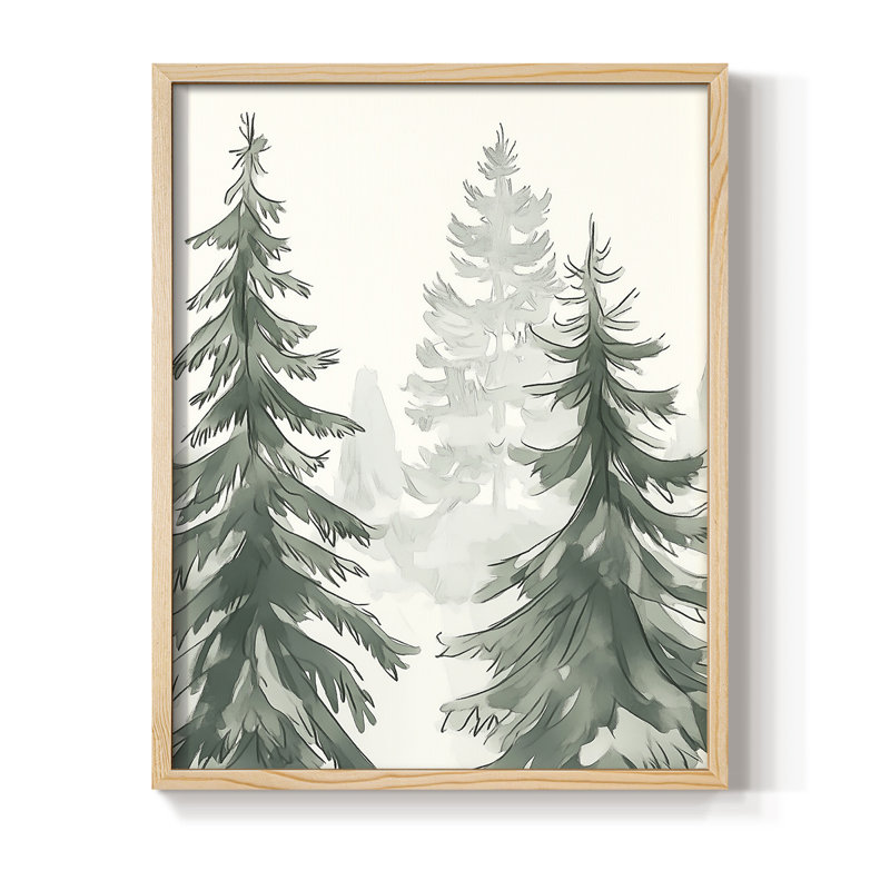 Christmas Holiday Art XCI Framed Print - Solid Wood, Natural, H 11 po x l 9 po