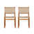 Finition corde beige / teck
