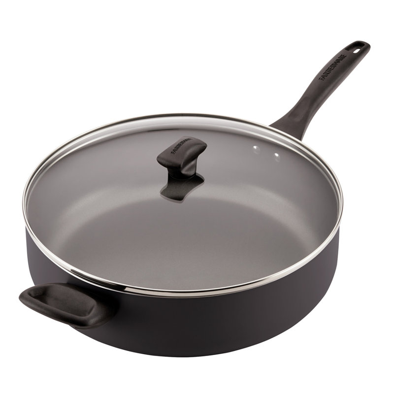 Farberware Black Nonstick Aluminum 6-Quart Jumbo Cooker with Lid