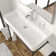 29.7'' Tall Ceramic Rectangular Console Bathroom Sink with Overflow
