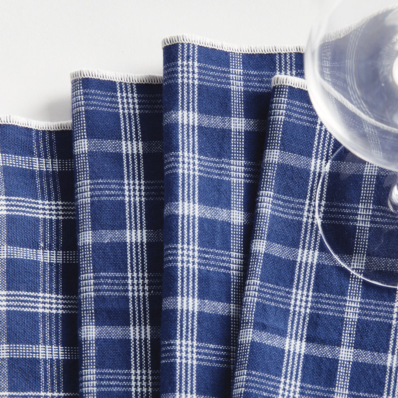 Caleb Cotton Plaid Square Napkin