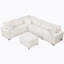 112.2" Sectional Sofa Pull-Out Sofa Bed Sleeper With A Storage Ottoman,Three Pillows And Charging Devices For Living Room, Grey-741020023
