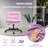Criss Cross Legged Chair Ergonomic Home Office Desks Chair Armless Swivel Wide Comfy Chair With Casters-1558922378-1558922380