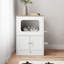 Armoire multi-fonctionnelle pour chat avec station d'alimentation et rangement