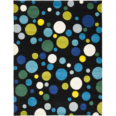 Amier Hand Tufted Wool Polka Dots Rug