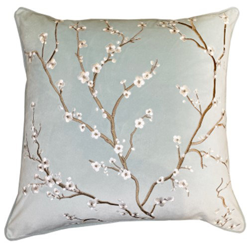 Paliwal Abstract Blue Sqaure Cushion