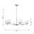 Lochdale Dining Room Chandelier With Clear Ribbed Shade-112738043-112738045-112738048