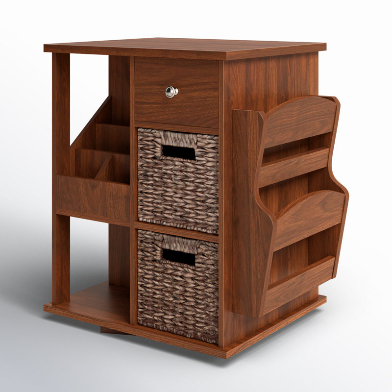 Arlene 3 - Drawer End Table, Walnut