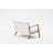 Stylish 2-Seat Sofa, Cream Color, 44.9 x 31.5 x 33.5 Inches | Durable Beech Wood Frame, 100% Polyester Chenille Fabric, Comfortable 12 cm 32 DNS Foam Seating | Perfect for Living Room, Elegant Design-56177420