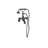 2 Handle Bathroom Clawfoot Tub Faucet with Diverter-24414869