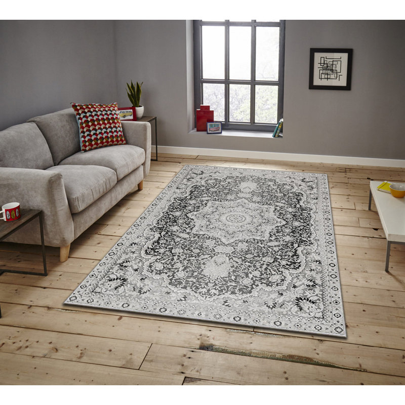 Luxurious Area Rug, 100% Polyester, 5.9 x 9.2 Feet | 740 g/m² Weight, Non-Slip Felt Dot Underside, Easy Clean Velvet Fabric, 0.08 in Pile Height | Machine Washable, Perfect for Living Room & Bedroom Décor