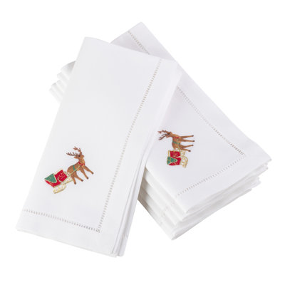 Villasenor Cotton Embroidered Square Napkin
