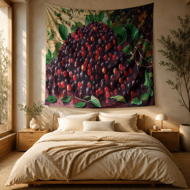 Tapisserie murale «Fruit Loganberry», 88 po x 104 po